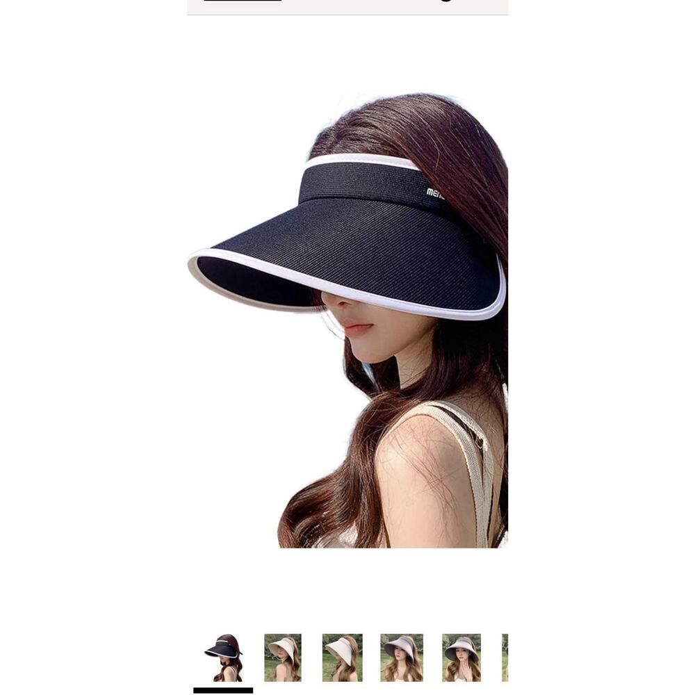 Summer Sun Hat Women UPF 50+ UV Protection Bonnet Visor Cap Wide Brim Hat